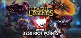 3250 RP Riot Points 3250 RP Riot Points