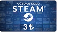 Steam Cüzdan Kodu 3 TL Steam Cüzdan Kodu 3 TL