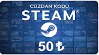 Steam Cüzdan Kodu 50 TL Steam Cüzdan Kodu 50 TL
