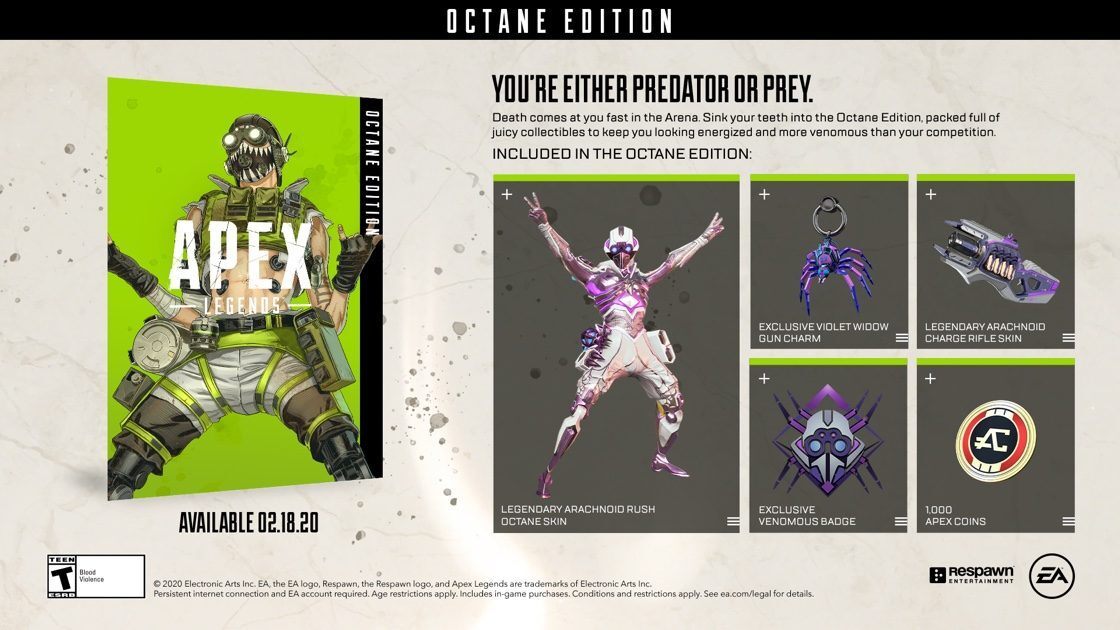 Yeni Apex Legends Octane Paketi PS4, PC, Xbox One için Çıktı FOXNGAME
